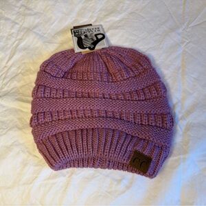 C.C Women's Knit Beanie - Purple